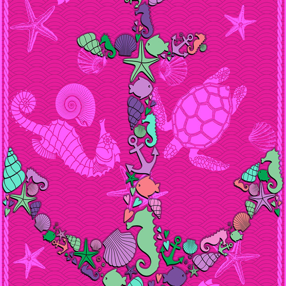 Seashell Anchor Beach Towel 30"x60" BRAND NEW!!! - Picture 2 of 2